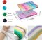 2 Pack - 1300PCS Round Glass Beads for Jewelry Making(Solid+Printing)